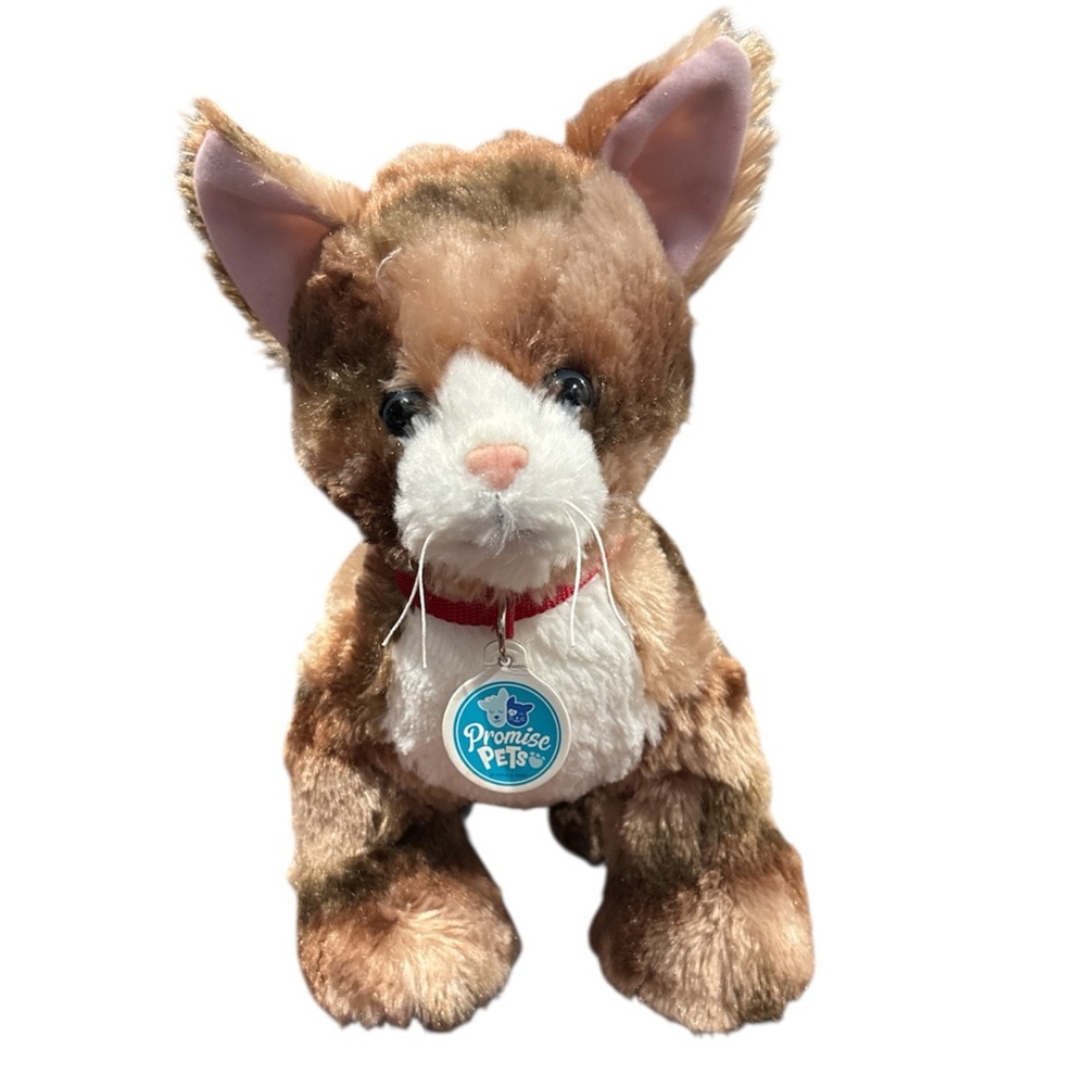 Build-A-Bear Promise Pets Brown and White Striped Kitty Plush Toy